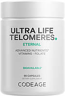 CodeAge Ultra Life Telomeres / Теломеры Поддержка здорового старения и цикла метилирования 90 капсул