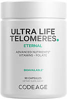 CodeAge Ultra Life Telomeres / Теломери Підтримка здорового старіння та циклу метилювання 90 капсул