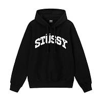 Худи черный LOYS Stussy BLOCK-SPORT LOGO BLACK