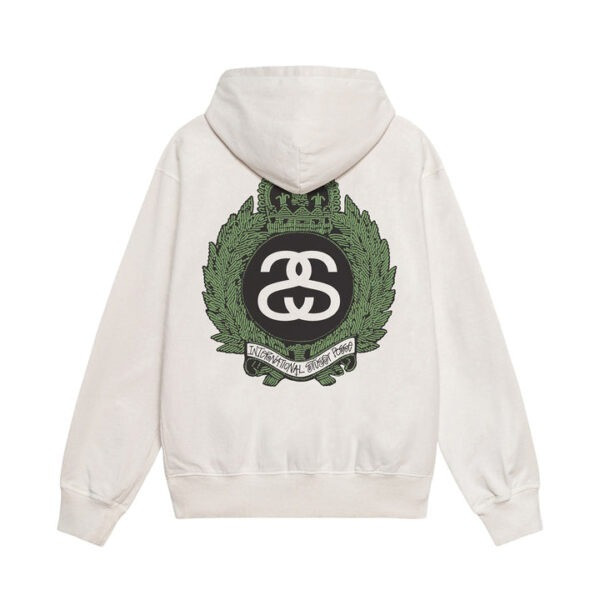 Худи білий LOYS Stussy CROWN-WREATH-LOGO WHITE XS