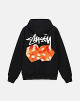 Худи чорний LOYS Stussy DICED-OUT LOGO