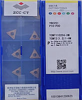 TCMT110204-HM YBC251 ZCC-CT Original Пластина твердосплавная трехгранная