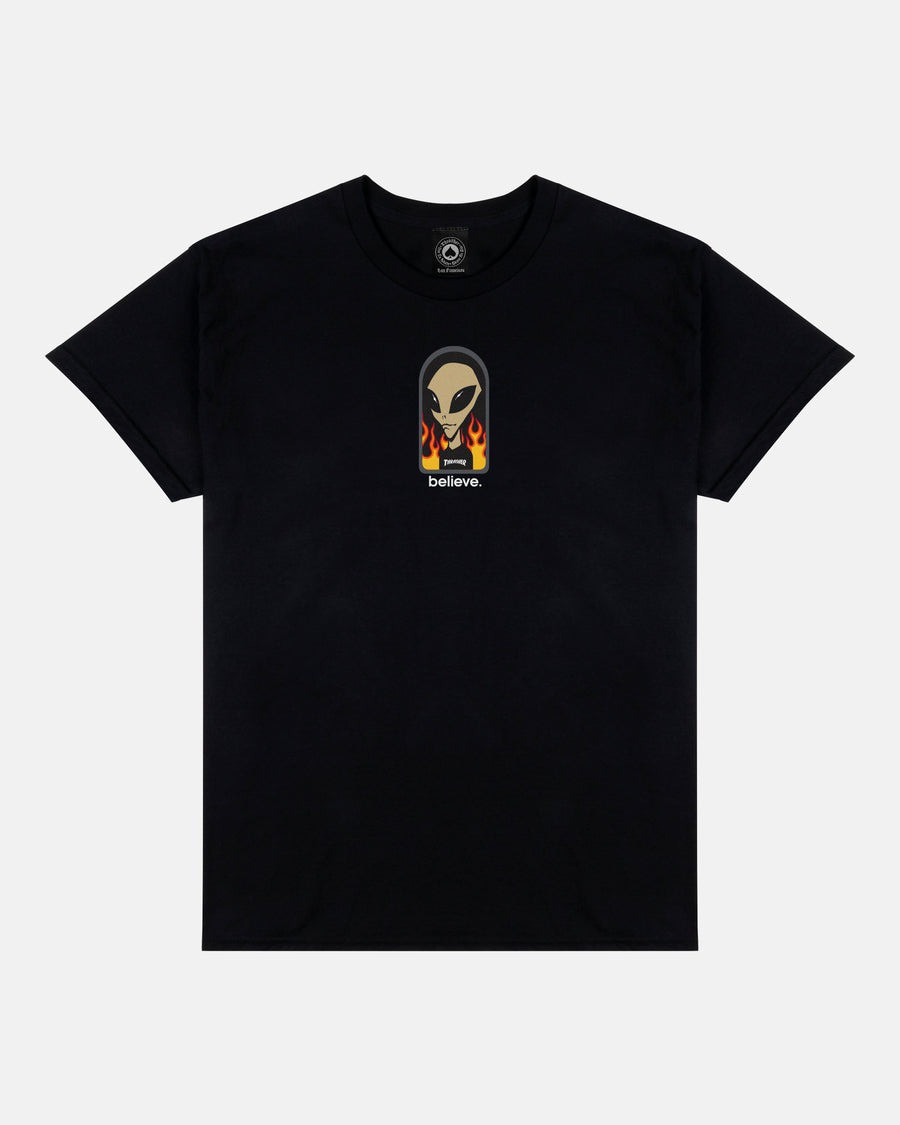Футболка чорна LOYS Thrasher BELIEVE XS