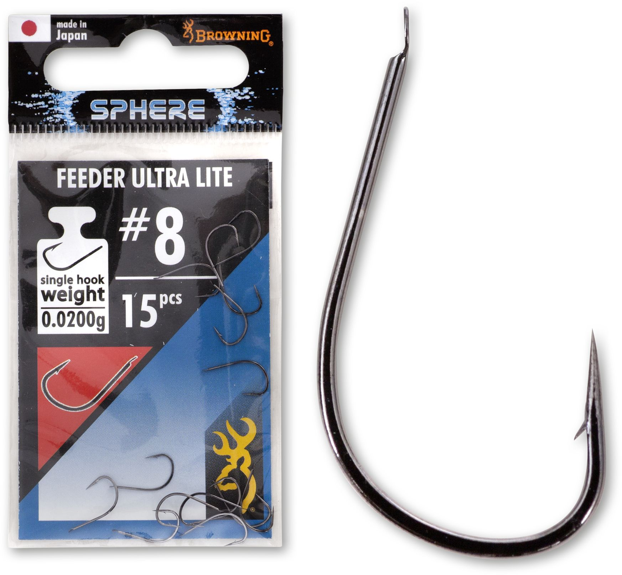 Гачок # 8 Sphere Feeder Ultra Lite black nickel 15шт