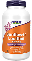 Now Foods sunflower lecithin, подсолнечный лецитин, лецитин подсолнечника 200 капсул