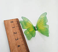 Метелик з шифону, двошарові шифонові метелики ~3,5см