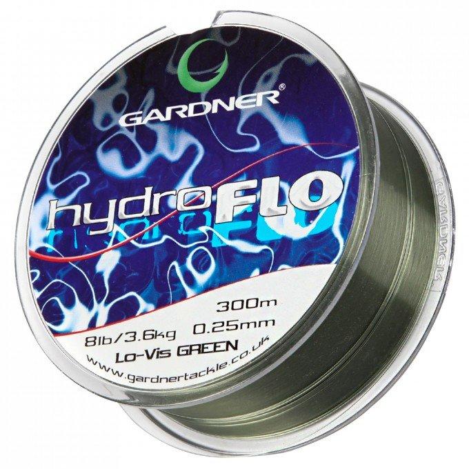 Волосінь коропова Gardner HYDRO-FLO, 10lb, 4,5 кг, 0,28 мм, 300 м, зелений (XHYD10G)