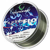 Волосінь коропова Gardner HYDRO-FLO, 10lb, 4,5 кг, 0,28 мм, 300 м, зелений (XHYD10G)