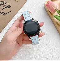 Ремінець(Блакитний) до smart watch/смарт годинників 22мм полікарбонат дуже зручний/Ремешок к часам 22мм