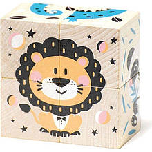 Іграшка дерев'яна Кубики Тварини Cubika 15429