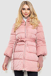 Куртка жіноча однотонна, колір рожевий, 131R5219 S