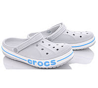 Кроксы Серые Тапочки CROC$ Шлёпанцы Мужские Женские (размеры: 39,40,41,42,43)