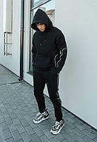 Спортивний костюм Staff kant black logo oversize fleece