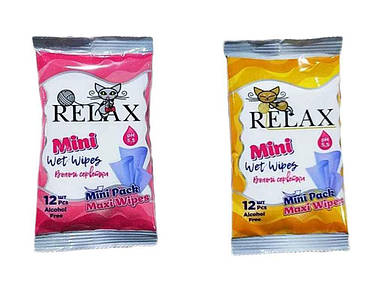 Вологі серветки 12шт ТМ Relax FG