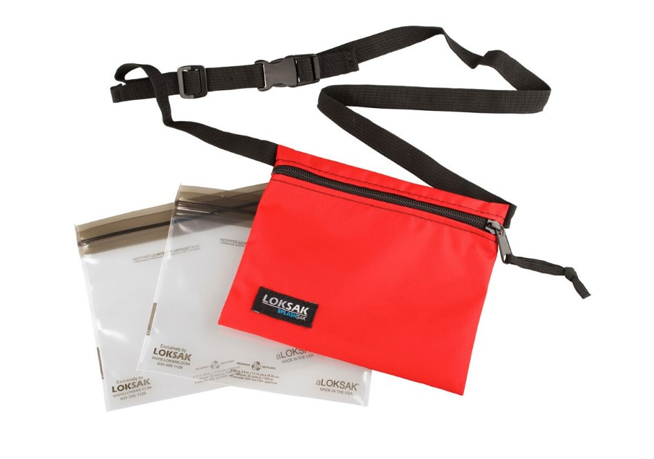 Сумочка на пояс Loksak SPLASHSAK red 7" X 6", фото 1