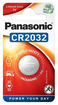 Батарейка Panasonic літієва CR2032 блістер, 1 шт., фото 1