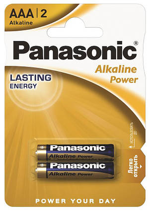 Батарейка Panasonic ALKALINE POWER лужна AAA блістер, 2 шт., фото 1