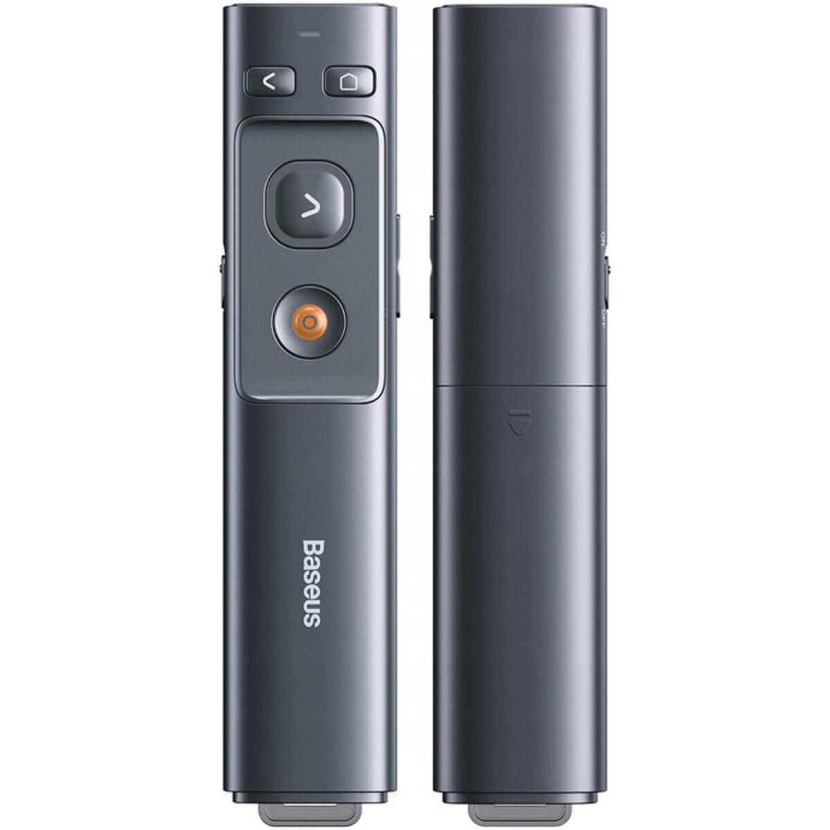 Лазерна указка Baseus Orange Dot Wireless Presenter (Red Laser) Grey - фото 2 - id-p2042136659