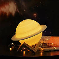 Увлажнитель очиститель воздуха ночник 3 в 1 Сатурн компактный с LED подсветкой 3 режима мини SY-656 арома