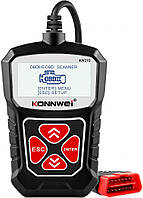 Диагностический автосканер OBD II Konnwei KW310 CAN OBDII + EOBD Code Reader Black