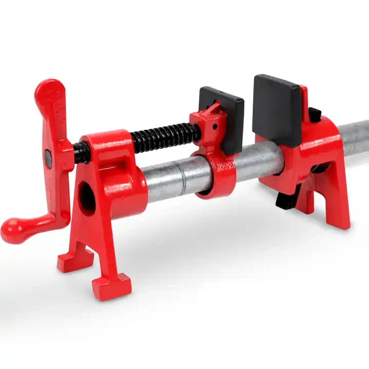 Трубна струбцина 3/4 дюйми з чавуну, вайму, на ніжках, фото 1