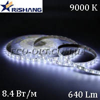 Светодиодная (LED) лента RISHANG SMD 2835 120 д/м 12V 8,4 Вт IP33 холодный белый