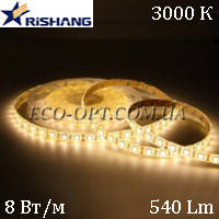 Светодиодная (LED) лента RISHANG SMD 3528 120 д/м 12V 8 Вт IP33 теплый белый