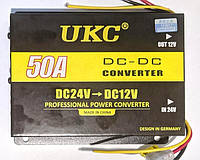 Инвертор (преобразователь напряжения) UKC Power Invertor 24V-12V 50A