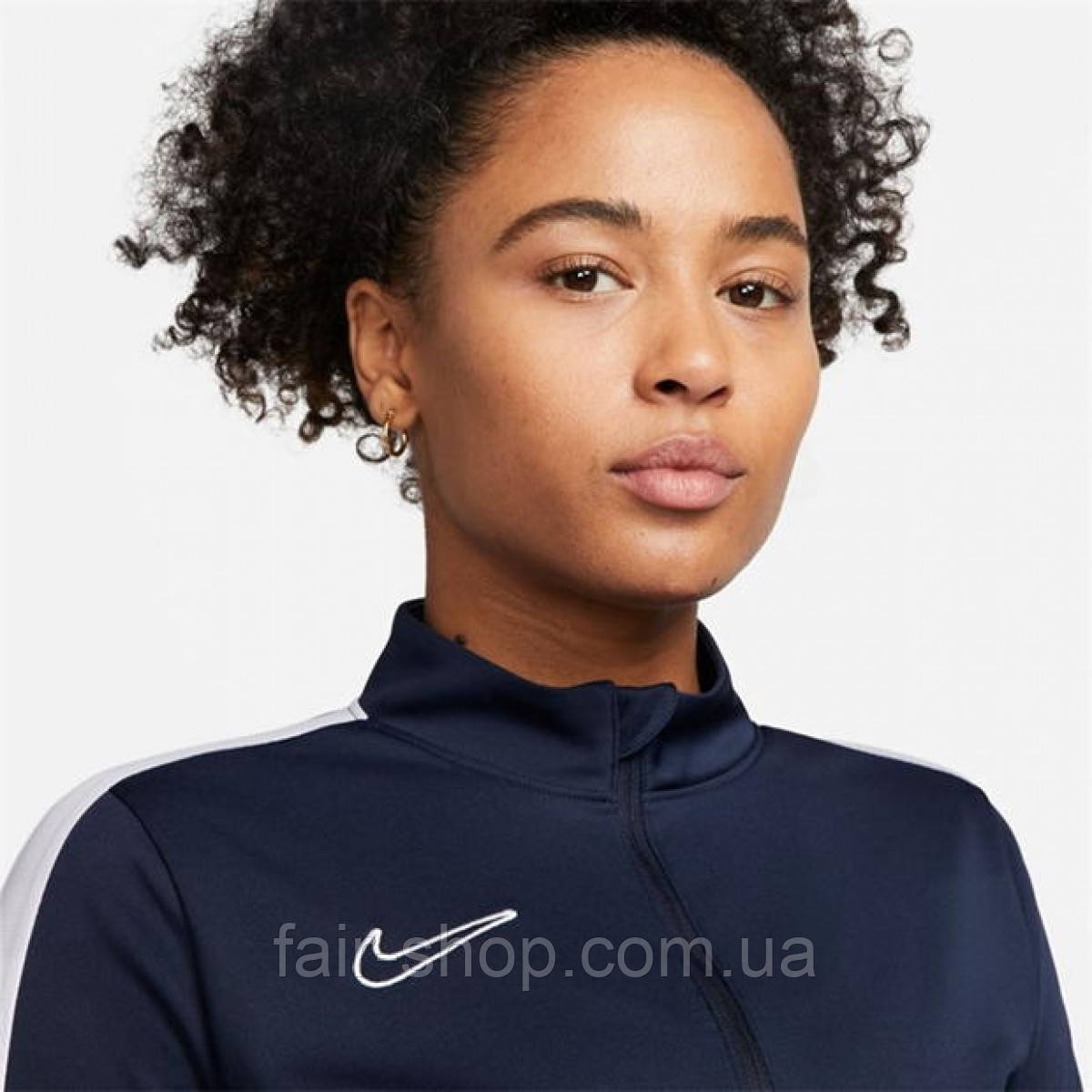 Nike Dri FIT Academy Football Drill Wo Obsidian White