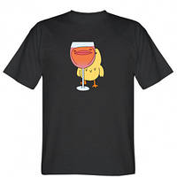 Мужская футболка Качка і келих вина