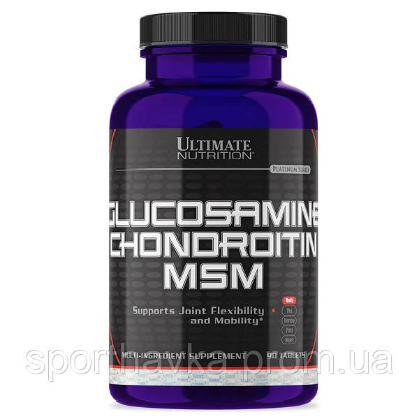 Glucosamine Chondroitin MSM Ultimate nutrition (90 таблеток)