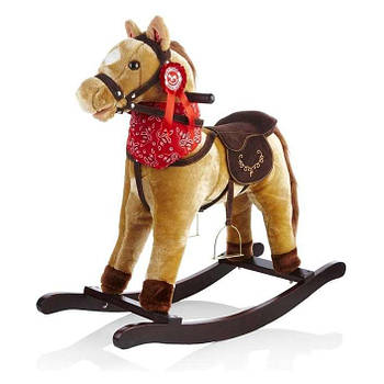 Гойдалка FreeON із сидінням, кінь коричневий