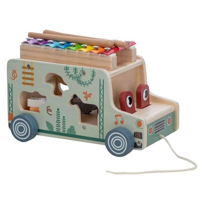 Дерев'яна вантажівка FreeON з ксилофоном, фото 1