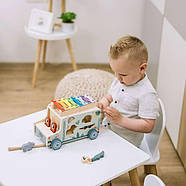 Дерев'яна вантажівка FreeON з ксилофоном, фото 7