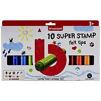 Набор детских цветных штампов SUPER STAMP 10цв Bruynzeel