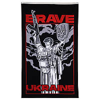 Флаг Balak Wear "Brave Ukraine", Чорний