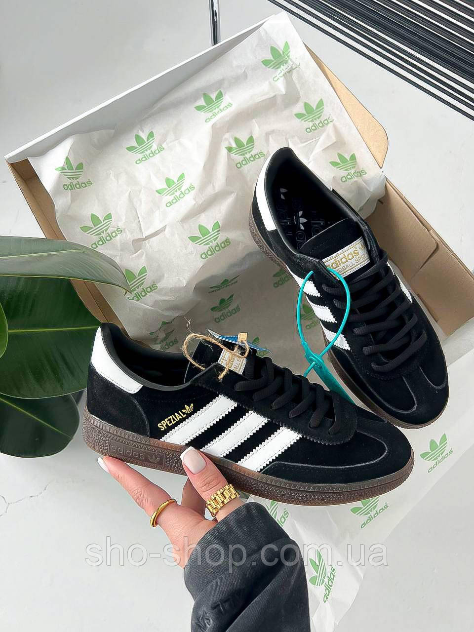 Кроссовки Adidas Spezial Black/White, фото 1