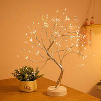 Декоративный ночник на 108 LED лампочек в виде дерева Бонсай для декора или комнаты