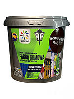 Фарба гумова для дахів Colorina 1,2 кг RAL 8017 коричнева