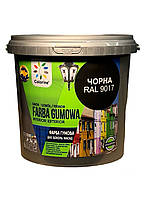 Фарба гумова для дахів Colorina 1,2 кг RAL 9017 чорна