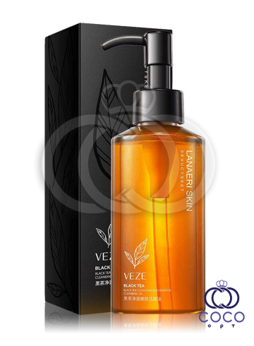 Гідрофільна олія для очищення обличчя Veze Black Tea Clean Skin Rejuvenation Cleansing Oil з екстрактом чорного, фото 1