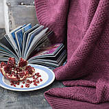 Покривало в язані VividZone ІНСТА 220*240 марсала, фото 3