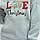 Теплий жіночий батник з новорічним принтом, толстовка з тринитки на флісі в кольорах, фото 8
