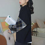 В'язана кофта на ґудзиках жіноча в ромб, фото 3