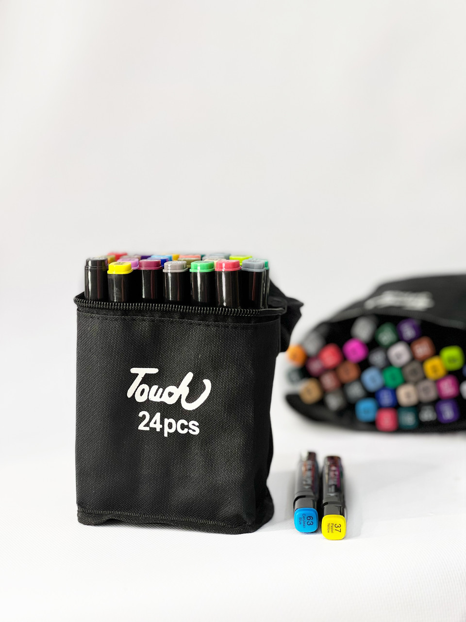 Набір оригінальних двосторонніх скетч маркерів фломастерів для малювання Touch 24 шт