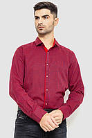 Рубашка мужская в клеку байковая, цвет красно-синий.