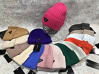 Шапка Prada в расцветках, брендовая шапка, шапка женская, шапка лопата, шапка Прада, стильная шапка цвета 2