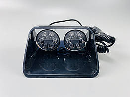 Маячок проблисковий S12-A стробоскоп 9-80V 10 led діодів синій+червоний спалах автомобільна мигалка