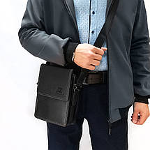 PODIUM Сумка Чоловіча Планшет шкіра BRETTON 1645-6 black, фото 5