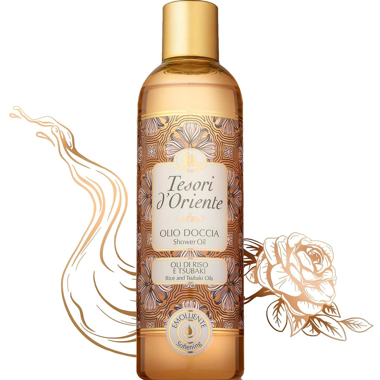 Олія для душу Tesori d`Oriente Rise And Tsubaki Oils (рисова олія та олія цубакі) 250мл